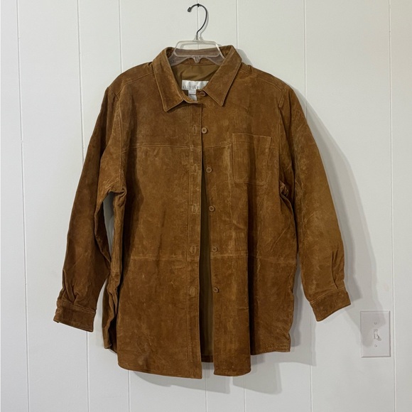 Allison Woods Suede Vintage 90s Button Down Western Jacket Size XL NWOT - Picture 15 of 15
